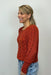 Six Fifty Alexa Boat Neck Sweater - Brick - Six Fifty
