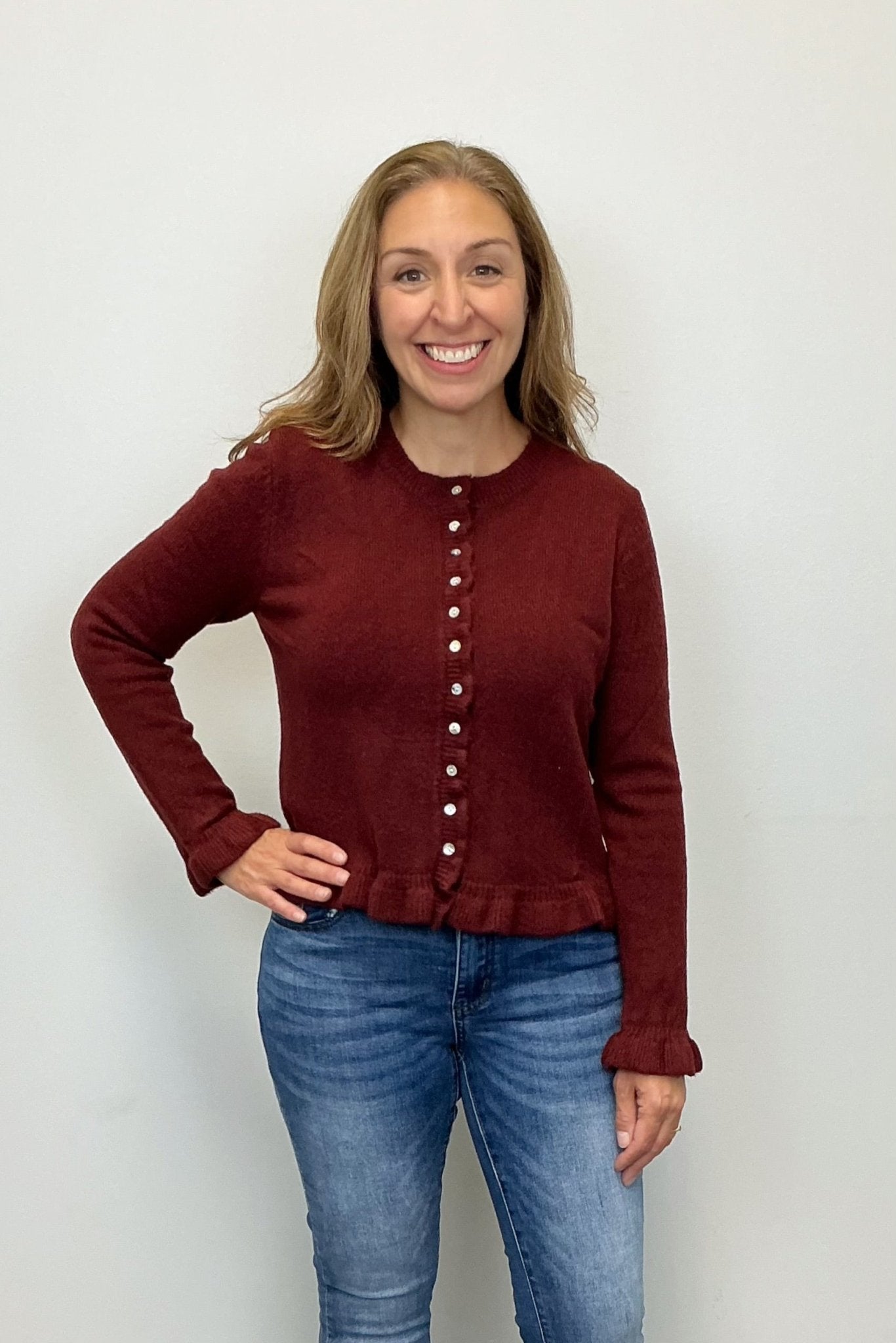 Six Fifty Chelsea Ruffle Trim Cardigan - Six Fifty