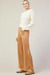 Skies are Blue Faux Suede Wide Leg Pants - Camel - Skies are Blue