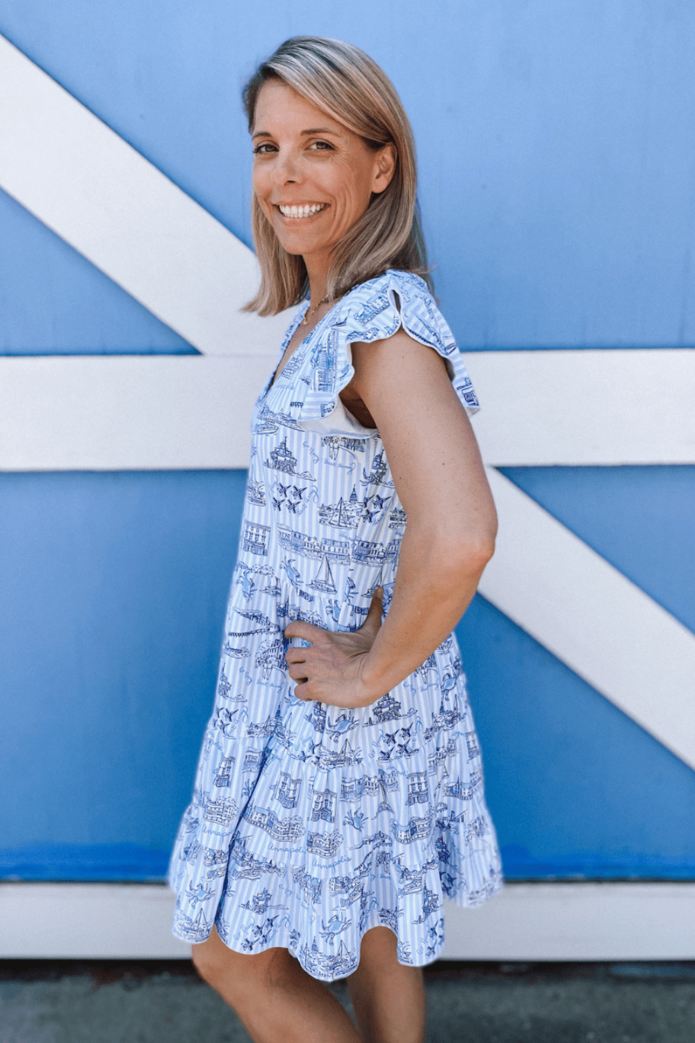 Smith & Quinn Delaney Dress - Blue Annapolitan - Smith & Quinn