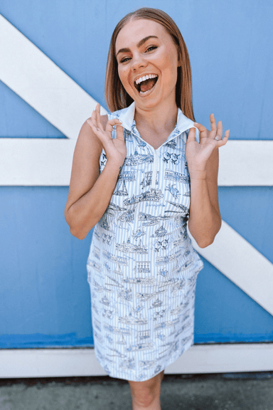 Smith & Quinn Katherine Dress - Blue Annapolitan Custom - Smith & Quinn