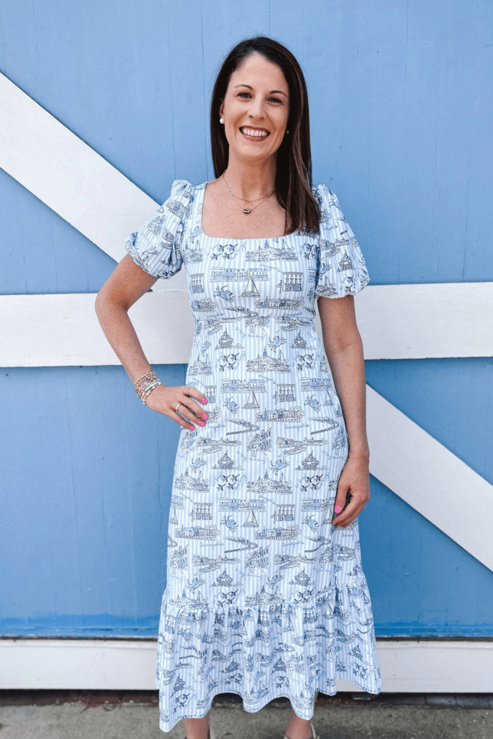 Smith & Quinn Lucy Dress - Blue Annapolitan - Smith & Quinn
