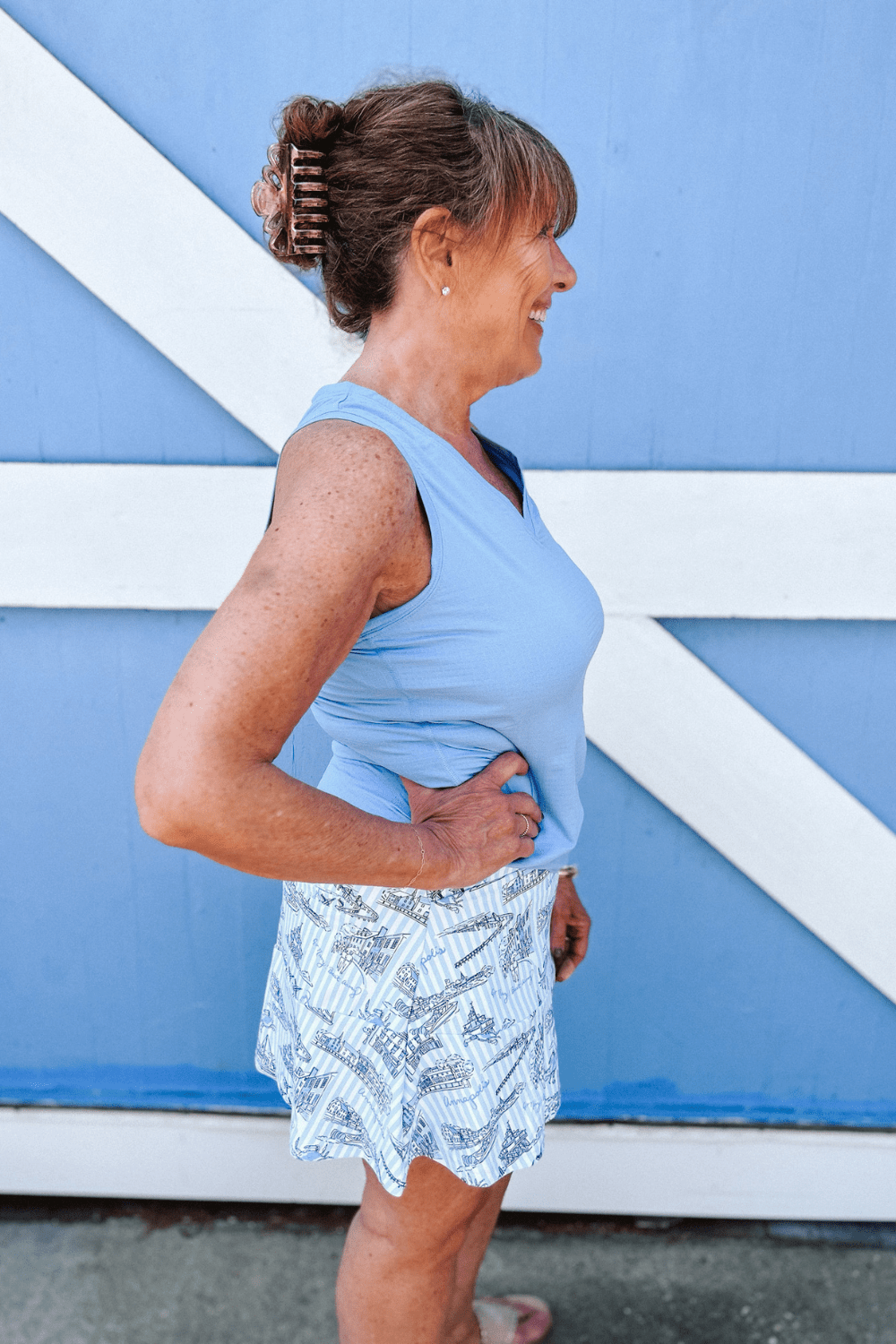 Smith & Quinn Molly Skort - Blue Annapolitan - Smith & Quinn