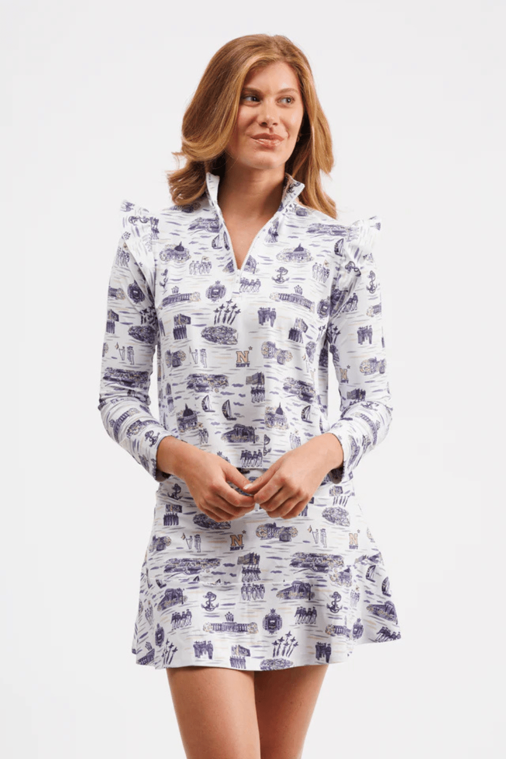 Smith & Quinn Molly Skort - USNA Toile - Smith & Quinn