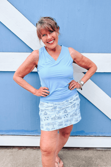Smith & Quinn Quinn Skort - Blue Annapolitan - Smith & Quinn