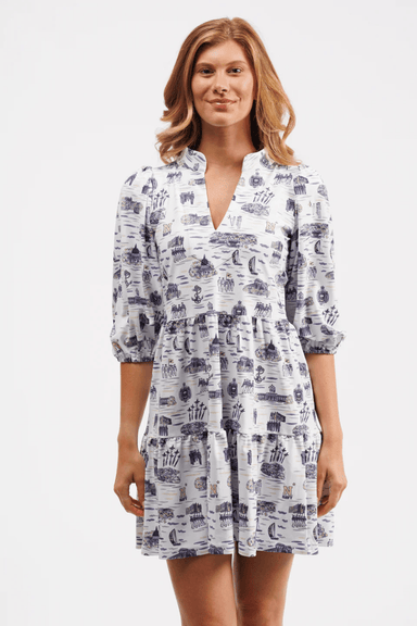 Smith & Quinn Tory Dress - USNA Toile - Smith & Quinn