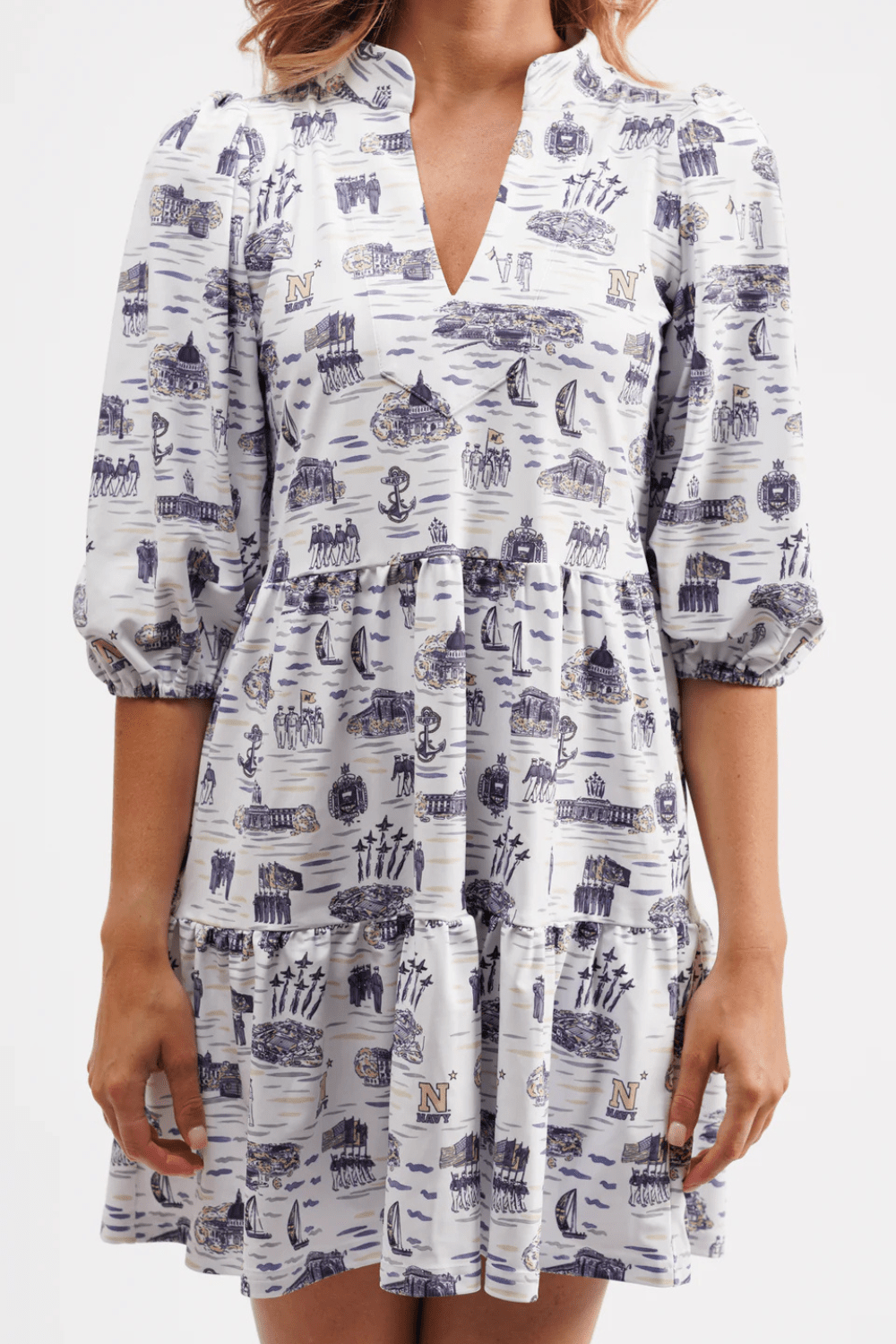 Smith & Quinn Tory Dress - USNA Toile - Smith & Quinn