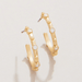 Spartina Bristol Hoop Earrings - White Opal - Spartina