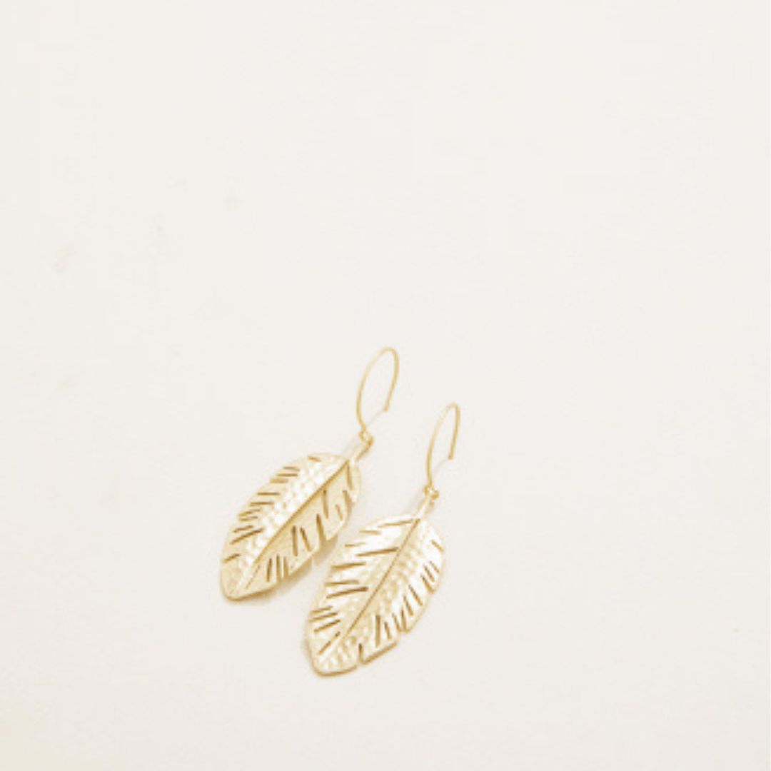 Spartina Calathea Leaf Earrings - Spartina