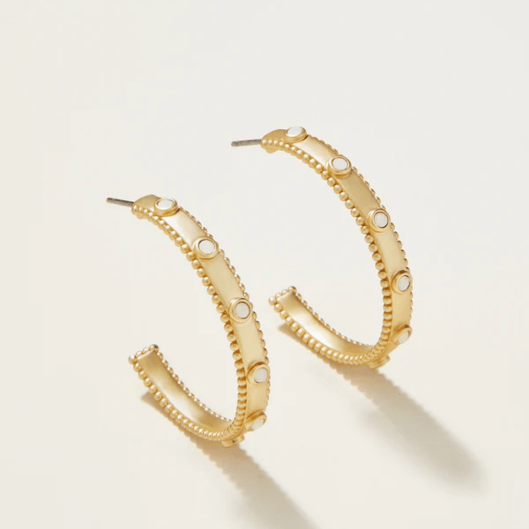 Spartina Cristal Hoop Earrings - Spartina