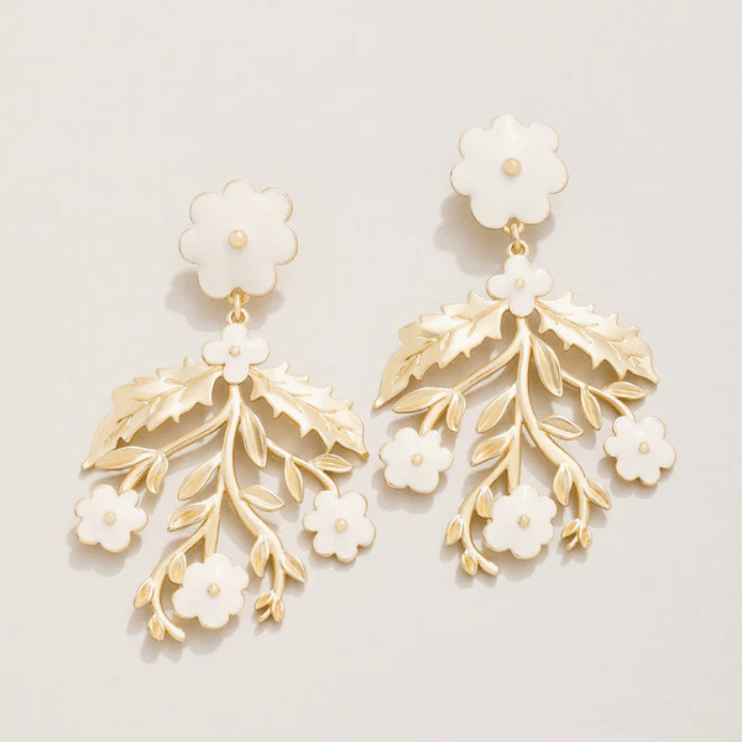 Spartina Delphinium Earrings - Cream - Spartina