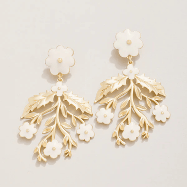 Spartina Delphinium Earrings - Cream - Spartina