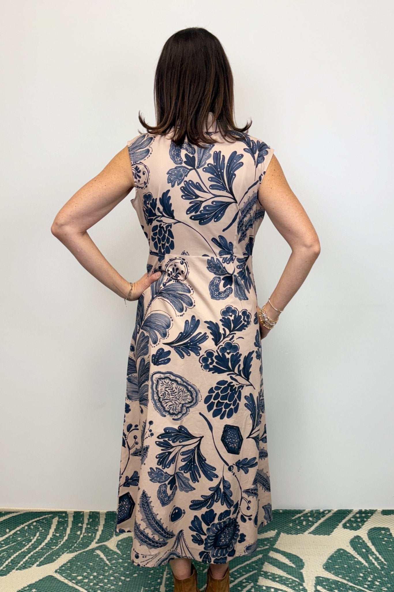 Spartina Lainey Shirt Dress - Serpentine Foliage - Spartina