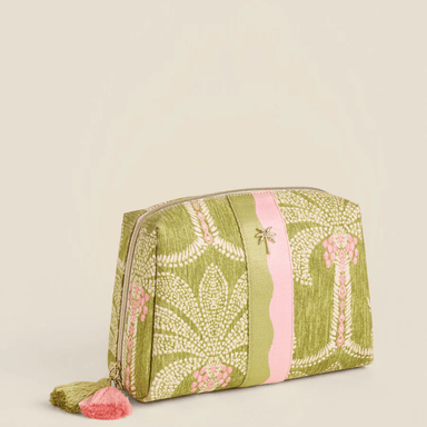 Spartina Large Cosmetic Pouch Castillo Green Palms - Spartina
