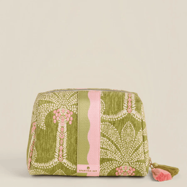 Spartina Large Cosmetic Pouch Castillo Green Palms - Spartina