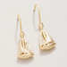 Spartina Little Sailboat Earrings - White Opal - Spartina
