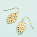 Spartina Monstera Leaf Earrings - Spartina