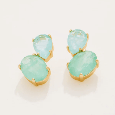 Spartina Naiad Dewdrop Stud Earrings - Sea Foam - Spartina