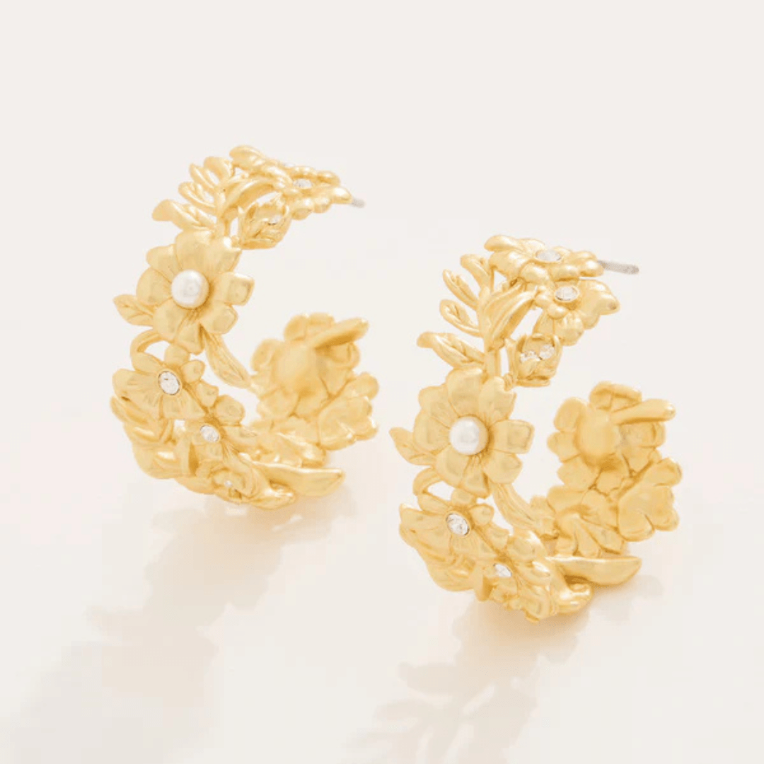 Spartina Posy Party Hoop Earrings - Spartina