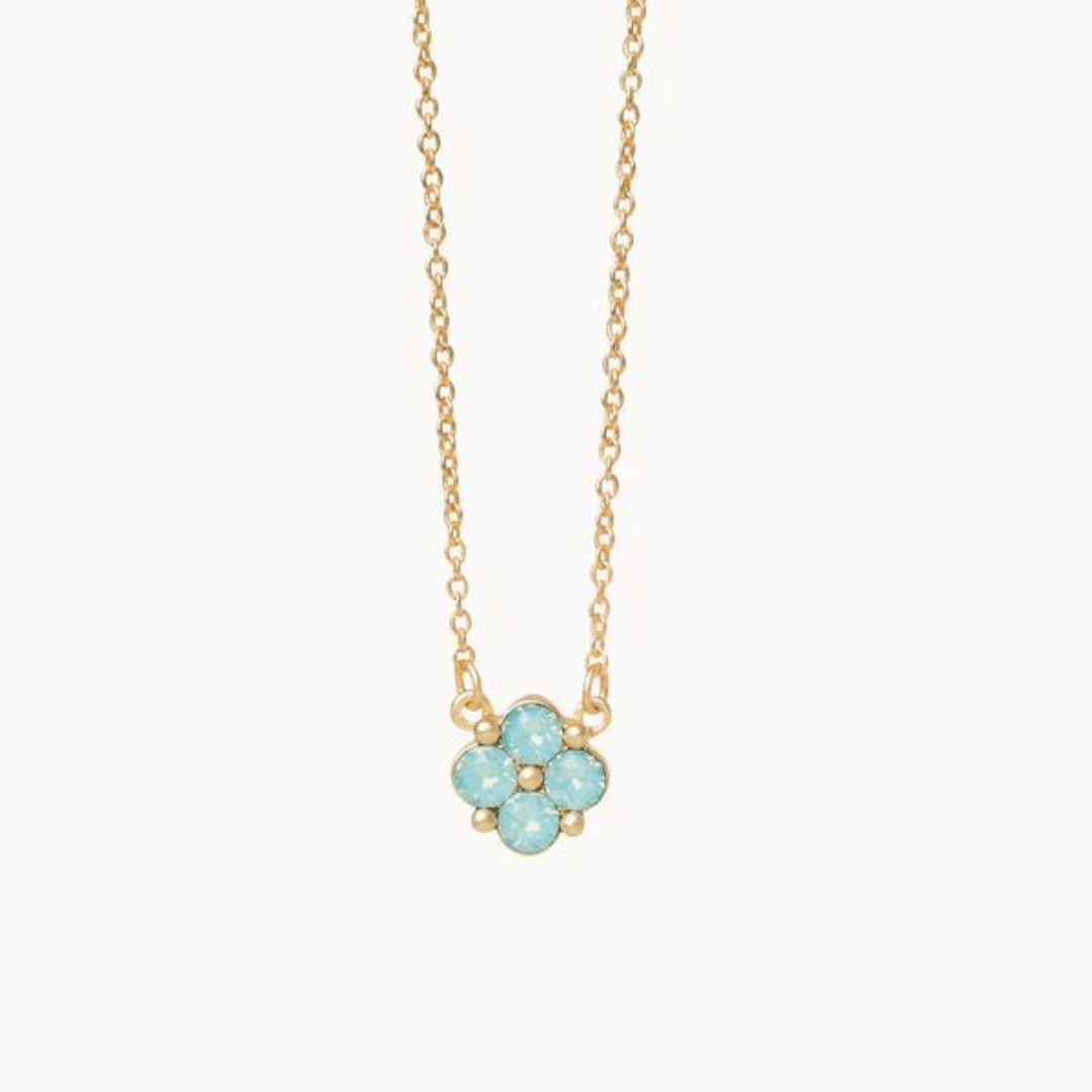 Spartina Sea La Vie Blessed Seafoam Clover Necklace - Spartina