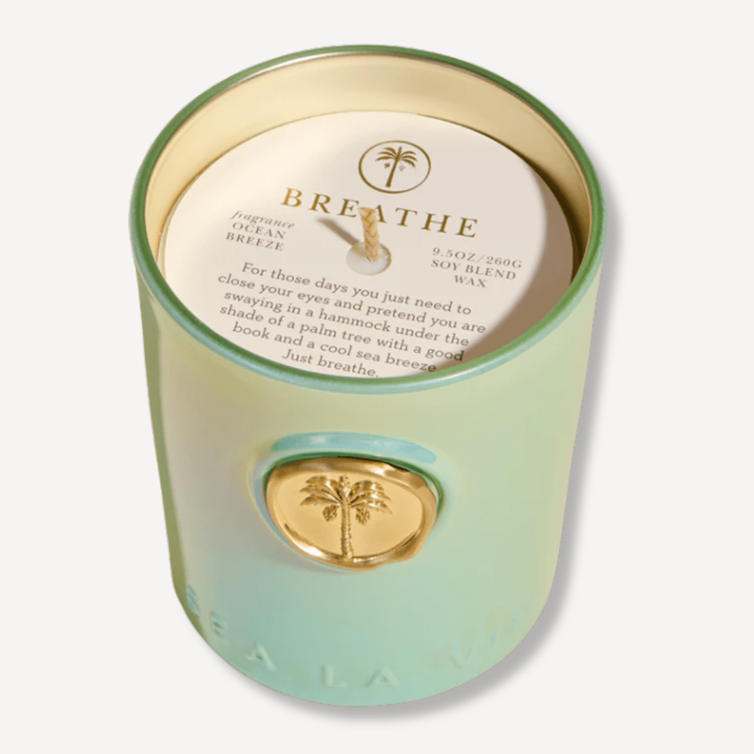 Spartina Sea La Vie Candle - Breathe/Palm Tree - Spartina