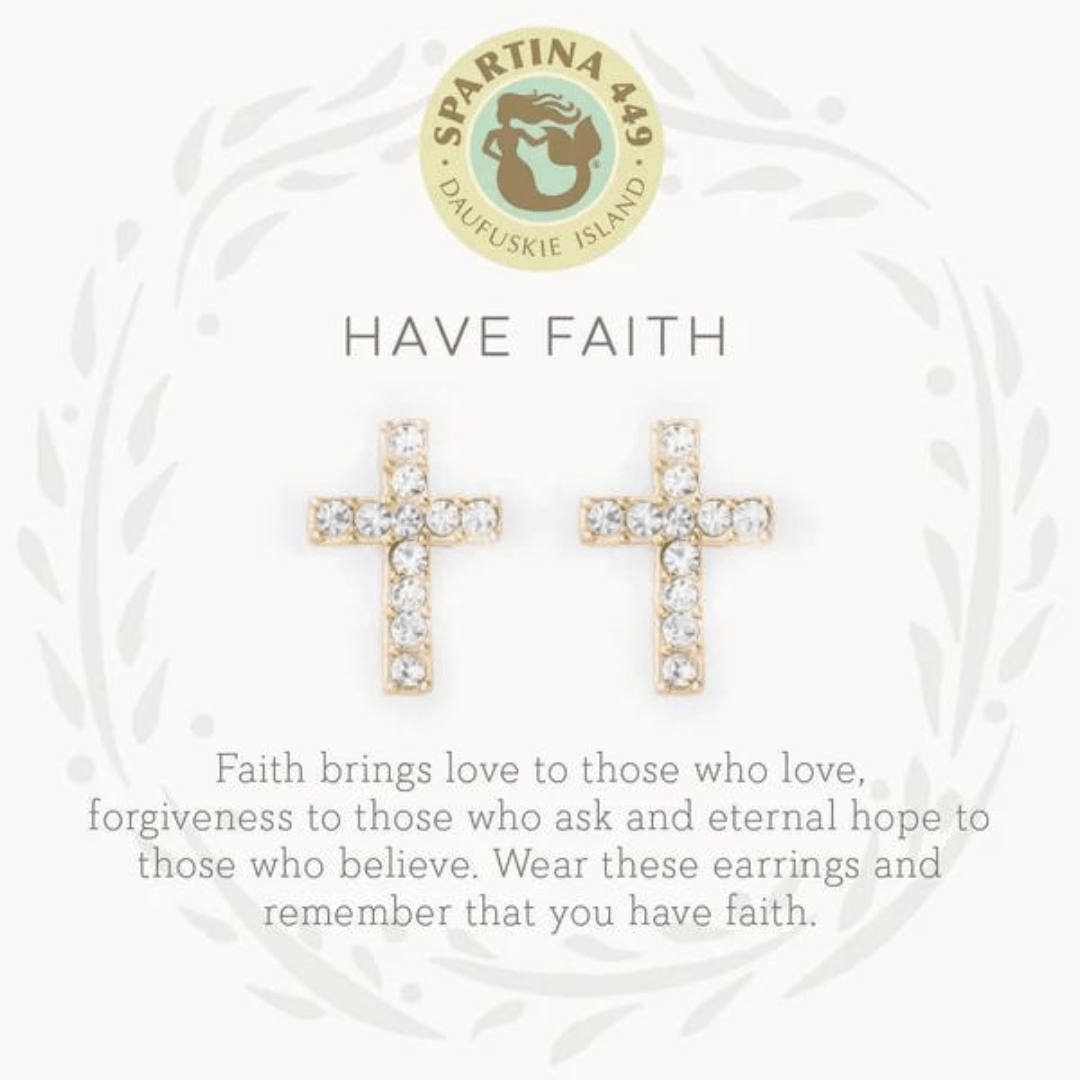 Spartina Sea La Vie Have Faith Earrings - Spartina