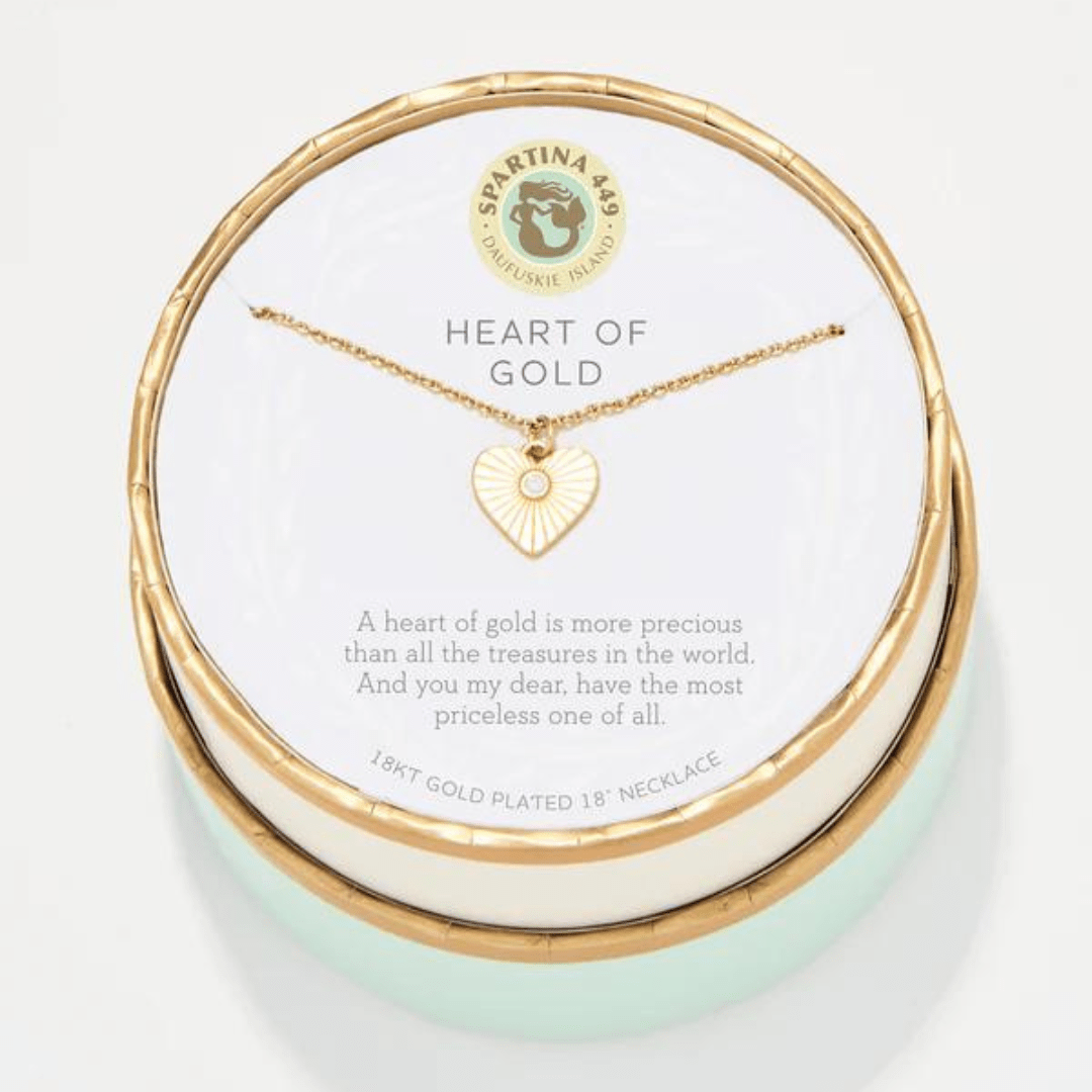 Spartina Sea La Vie Heart of Gold Necklace - Spartina
