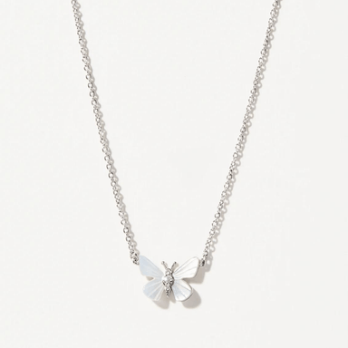 Spartina Sea La Vie Mother - of - Pearl Butterfly Necklace - Spartina