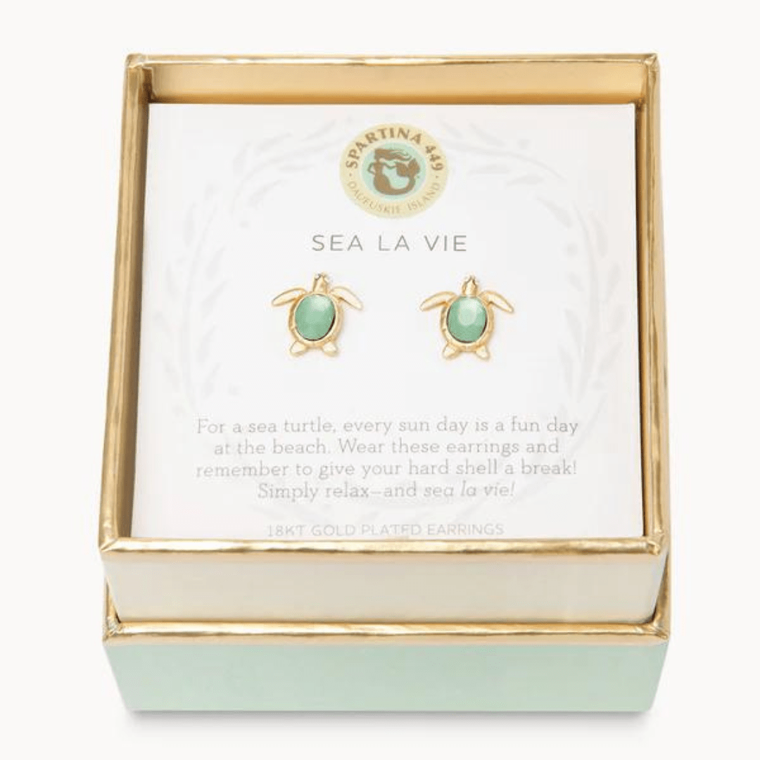 Spartina Sea La Vie Sea Turtle Earrings - Spartina