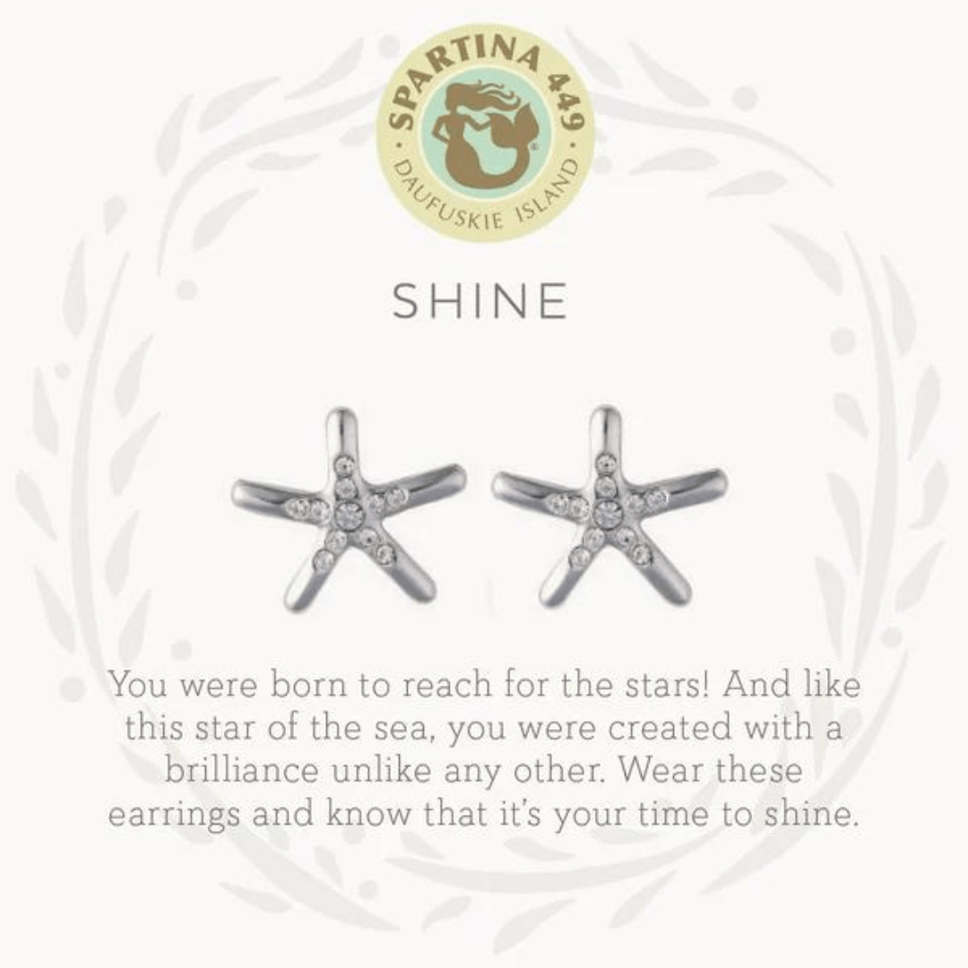 Spartina Sea La Vie Starfish Shine Earrings - Spartina