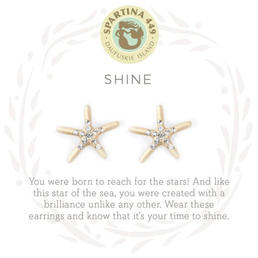 Spartina Sea La Vie Starfish Shine Earrings - Spartina