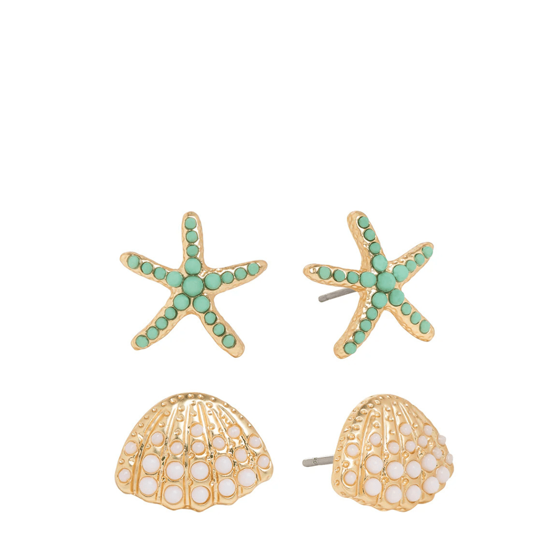 Spartina Sea Treasures Earring Stud Set - Spartina