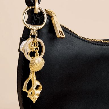 Spartina Spiral Shell Keychain - Gold - Spartina