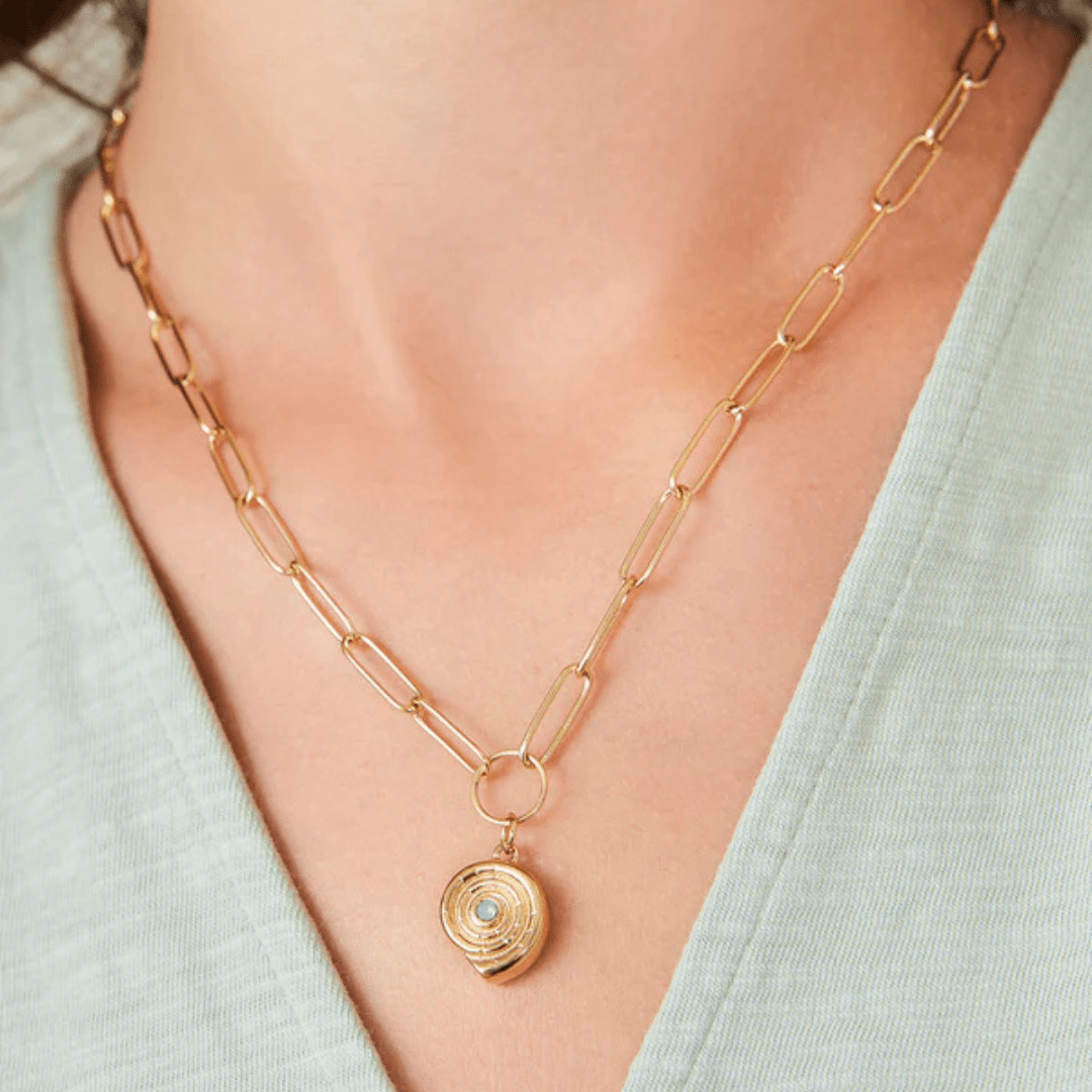 Spartina Splash Moon Shell Necklace - Spartina