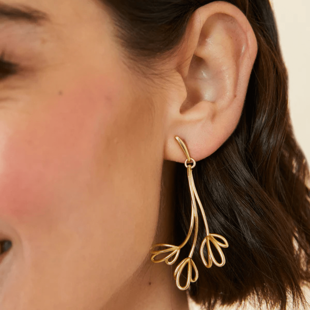 Spartina Spring Tulip Earrings - Gold - Spartina