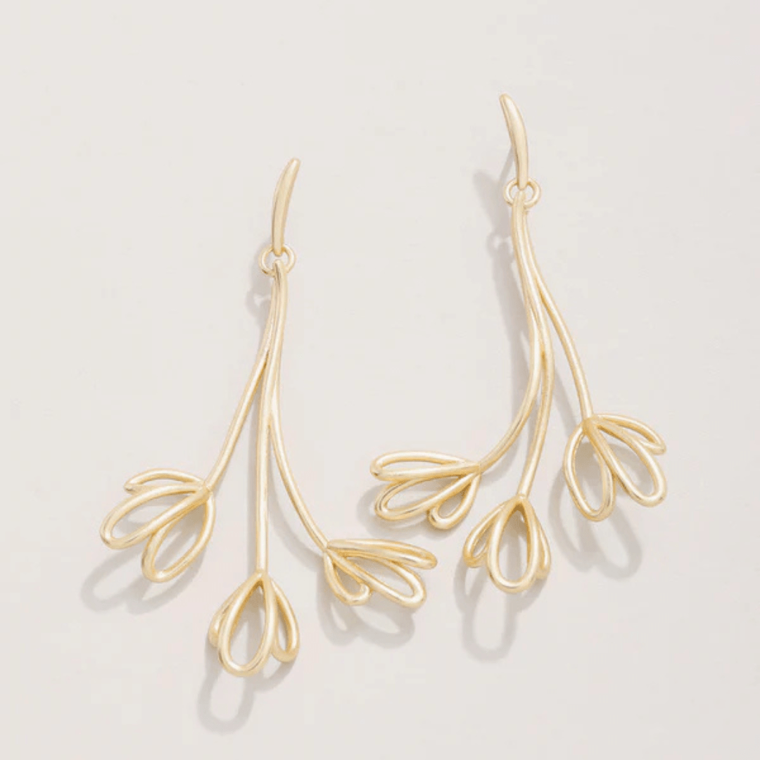 Spartina Spring Tulip Earrings - Gold - Spartina
