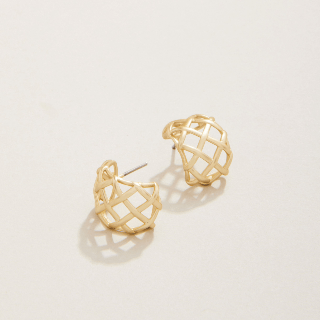 Spartina Stonevale Hoop Earrings - Gold - Spartina