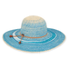 Sun 'n' Sand Blue Toyo Floppy Hat - Brim 5" - Sun 'N' Sand Accessories