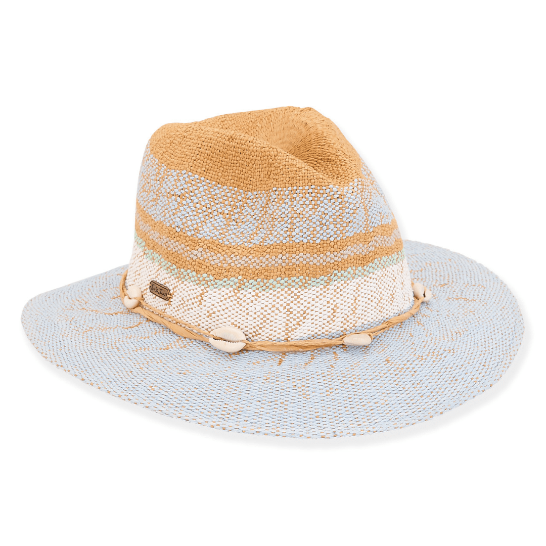 Sun 'n' Sand Blue Toyo Safari Hat - Brim 2.75" - Sun 'N' Sand Accessories