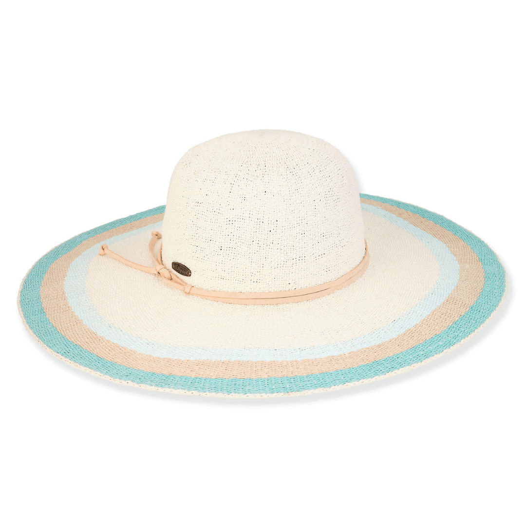 Sun 'n' Sand Ivory Toyo Floppy Hat - Brim 5" - Sun 'N' Sand Accessories