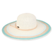 Sun 'n' Sand Ivory Toyo Floppy Hat - Brim 5" - Sun 'N' Sand Accessories