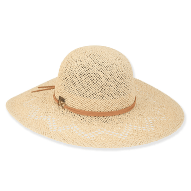 Sun 'n' Sand Natural Paper Straw Floppy Hat - Brim 4.5" - Sun 'N' Sand Accessories