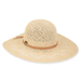 Sun 'n' Sand Natural Paper Straw Floppy Hat - Brim 4.5" - Sun 'N' Sand Accessories