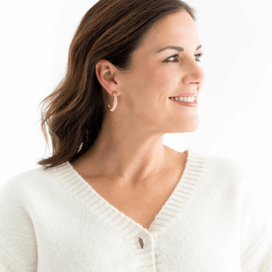 Susan Shaw Gold Large Shrimp Hoop Earrings - Susan Shaw