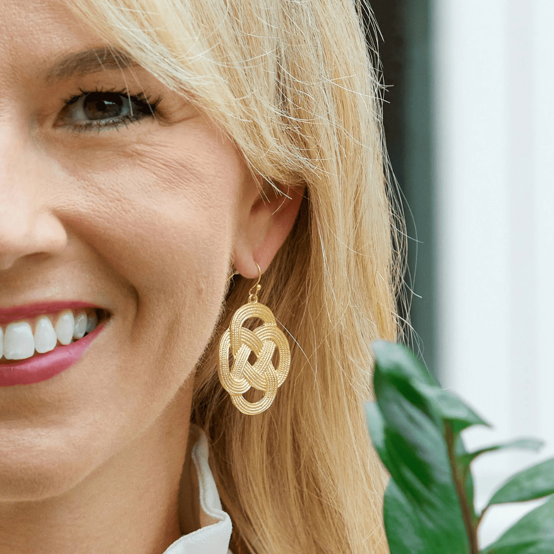 Susan Shaw Gold Love Knot Earrings - Susan Shaw