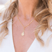 Susan Shaw Gold Oyster Shell Paperclip Necklace - Susan Shaw