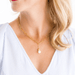 Susan Shaw Gold & Pearl Drop Paperclip Necklace - Susan Shaw