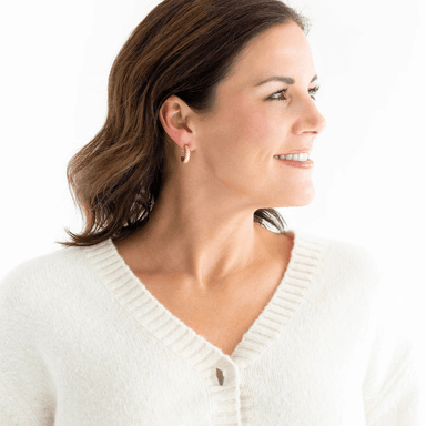 Susan Shaw Gold Small Shrimp Hoop Earrings - Susan Shaw