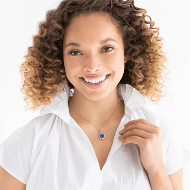 Susan Shaw Gold Square Necklace - Susan Shaw