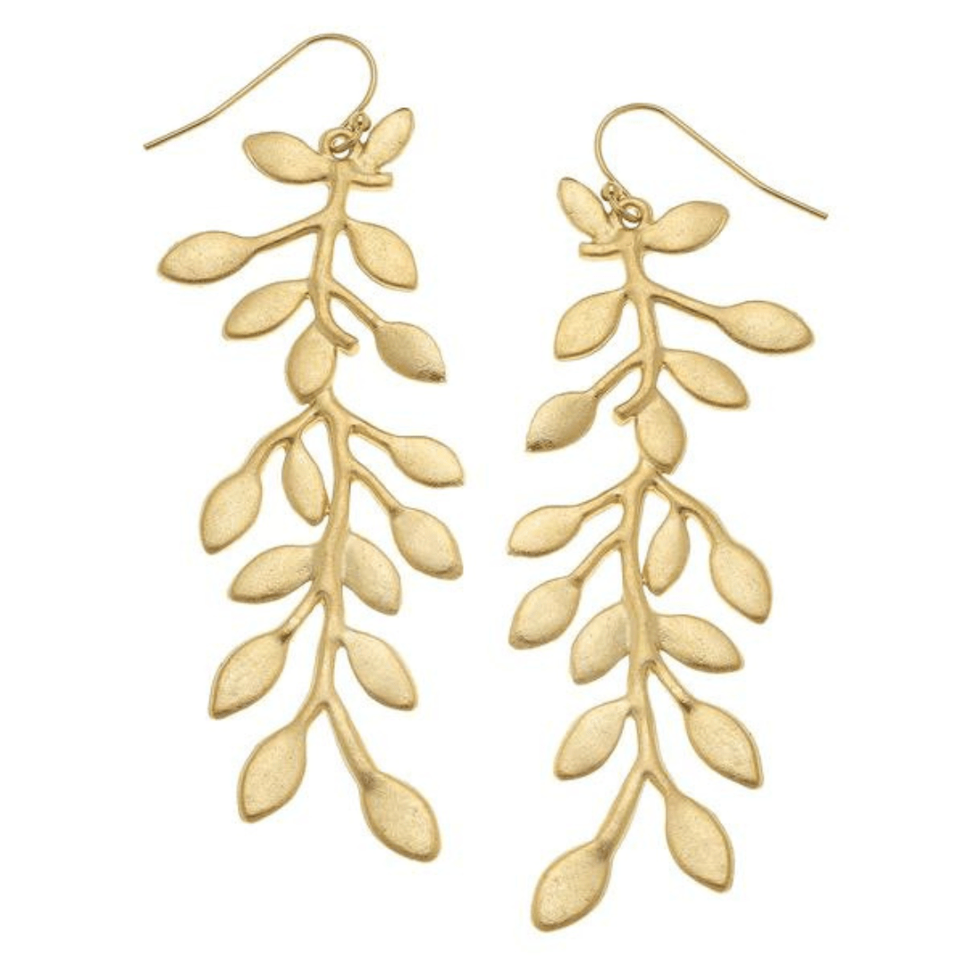 Susan Shaw Handcast Vine Earrings - Susan Shaw